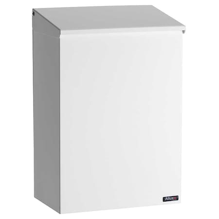 Allux Allux 100 Top Loading Wall Mount Mailbox in White ALX-100-WH